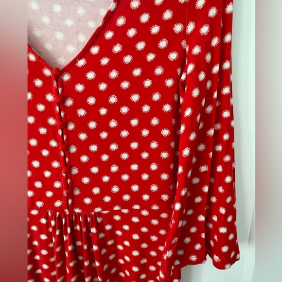 Boden Red Pop Star Scarlett Jersey Dress, Size 2 - Picture 3 of 5